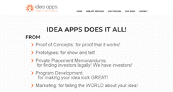 Desktop Screenshot of ideaapps2cash.com