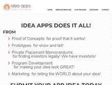 Tablet Screenshot of ideaapps2cash.com